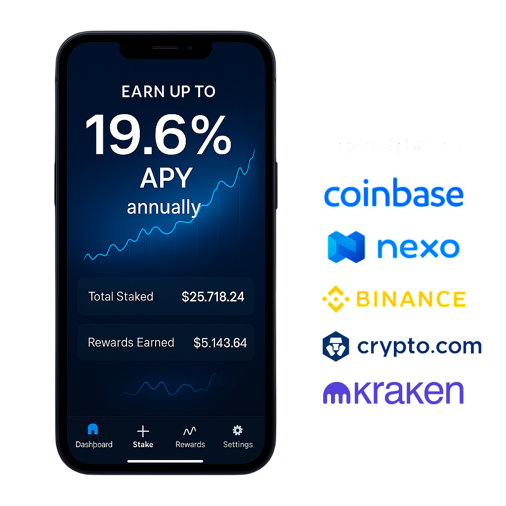 Crypto Staking Illustration